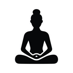 Meditation, yoga icon