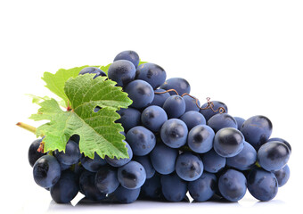 Poster - Grapes on a white background