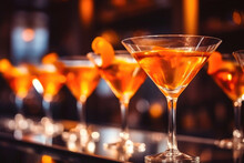 Crisp Lemon Infusion: Nightclub Martini Glass Radiance