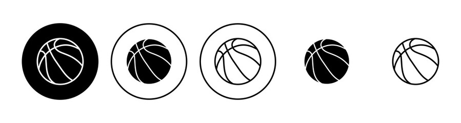 Basketball icon set. Basketball ball icon. Basketball logo vector icon
