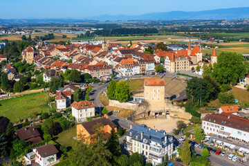 Wall Mural - Avenches historical Old town, Switzerland