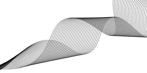 Abstract White and black wavy lines and geometric design and modern grid background . Geometric design. parallel lines pattern and Digital landscape for presentations. parallel lines pattern.	