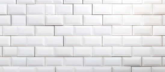  Pattern on a wall consisting of white tiles