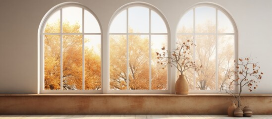 Wall Mural - window at the top of a house s interior
