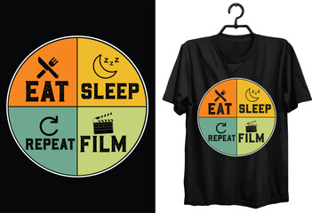 Filmmaker T-shirt Design. Funny Gift Item Filmmaker T-shirt Design For All People And Film Lovers.