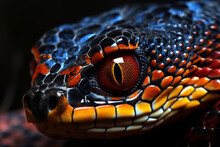 Close Up Of A Snake Head