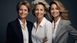 © visoot - Happy group of mature business woman, Confidence and success concept.