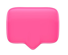Shape Like Pink Awareness Ribbon In 3d Render Realistic