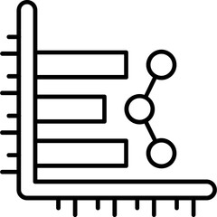 Sticker - Bar chart Icon