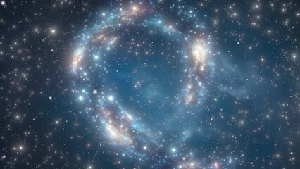 Wall Mural - A stunning visual of galaxies and stars against the dark canvas of the cosmos.