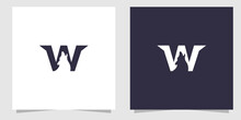 Letter W With Wolf Logo Design