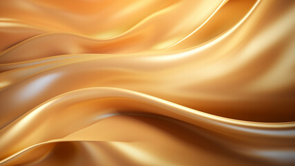 Elegance abstract soft focus wave glossy Gold
 fabric use for background