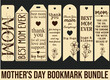 Mother's Day bookmark laser cut bundle 