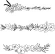 © MariMizuta - お洒落な線画のお花のラインイラスト