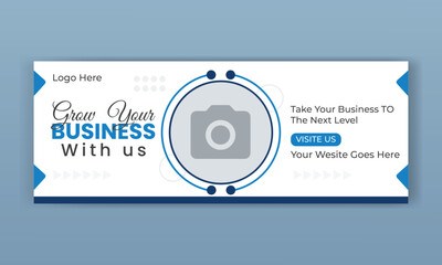 Wall Mural - Facebook Cover Design Template. Instagram post, banner design template.