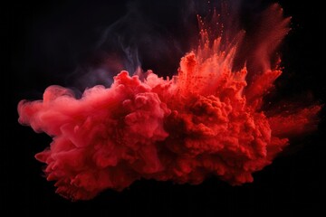 Splash of powder explosion 