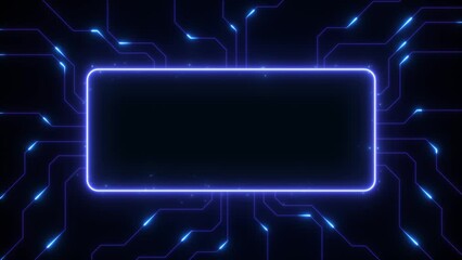 Digital Data moving on Circuit Board and CPU loop backgrounds. Computer Processing and organizing data. Abstract high tech Artificial intelligence (AI), data mining, modern computer technology surface