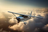 Fototapeta Młodzieżowe - Image of a Cessna aircraft. Generative AI