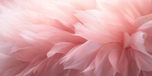 Artistic Full-frame Background Showcasing The Delicate Details Of A Pink Tulle Ballet Tutu Fabric In A Close-up View.