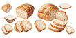 watercolor bread clipart for graphic resources