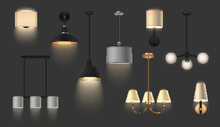 Interior Lamps Realistic Set