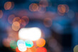 Abstract background of city street at night , bokeh .  