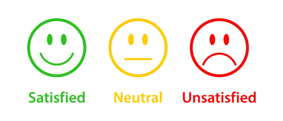 Wall Mural - satisfaction rating scale