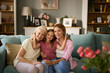 © Stockphotodirectors - Three female generation portrait at home