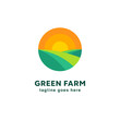 © Almultazam - simple unique elegant green garden farm nature logo vector