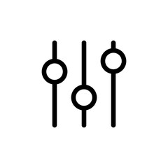 Aufkleber - sound volume level icon, control panel slide icon, sound controller icon, Adjustment settings slider icon	
