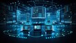 © Tim - Graphic Representation of Multiple Computers Networked Over the Internet