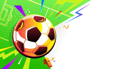 Wall Mural - Soccer abstract background design. The sports concept.