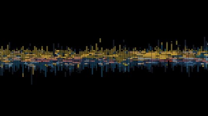 Wall Mural - Abstract element for music design equalizer. Dynamic spectrum line isolated on a background