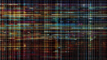 Wall Mural - design abstract digital pixel noise glitch background, error video tv damage.