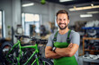 Energetic E-Bike Repair: Skilled Mechanic at Work