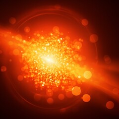 Mesmerizing  Sparkle Orange Isolated Glitter Shines with Background Contrast. Generative AI