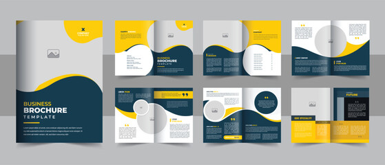 Wall Mural - creative modern business brochure template design layout, multipurpose brochure template with cover,
