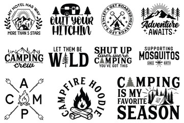 Camping T-shirt And SVG Design Bundle, Camping House SVG Quotes Design t shirt Bundle, Vector EPS Editable Files , can you download this Design Bundle.