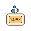 © A Oleksii - Soap related vector icon. Soap sign. Isolated on white background. Editable vector illustration