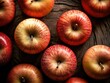 canvas print picture - macro apples fruit.apple cider. autumn fruit.