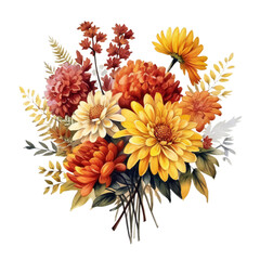 Canvas Print - Autumn flowers