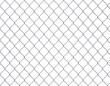 Silver chainlink fence with transparent background, PNG file
