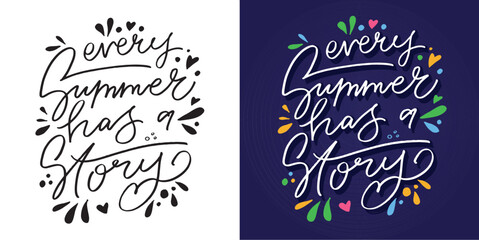 Cute color lettering postcard motivation - t-shirt design, tee design, art design lettering, mug print, bag print.