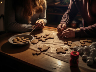 Wall Mural - baking cookies for Christmas