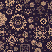 Floral Beauty Seamless Pattern Abstract