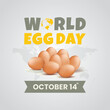 © Dede - World egg day background design vector illustration