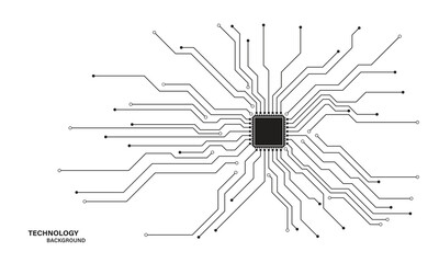 Circuit board. Technology background. Central Computer Processors CPU concept. Motherboard digital chip.