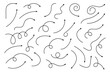 © Maksim - Curved arrows. Set of vector hand drawn zigzag arrows. Collection of pointers. Vector illustration.