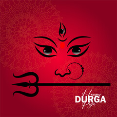 Happy Durga Puja Background Design