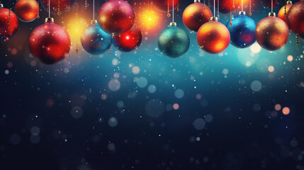 Wall Mural - Bright christmas background